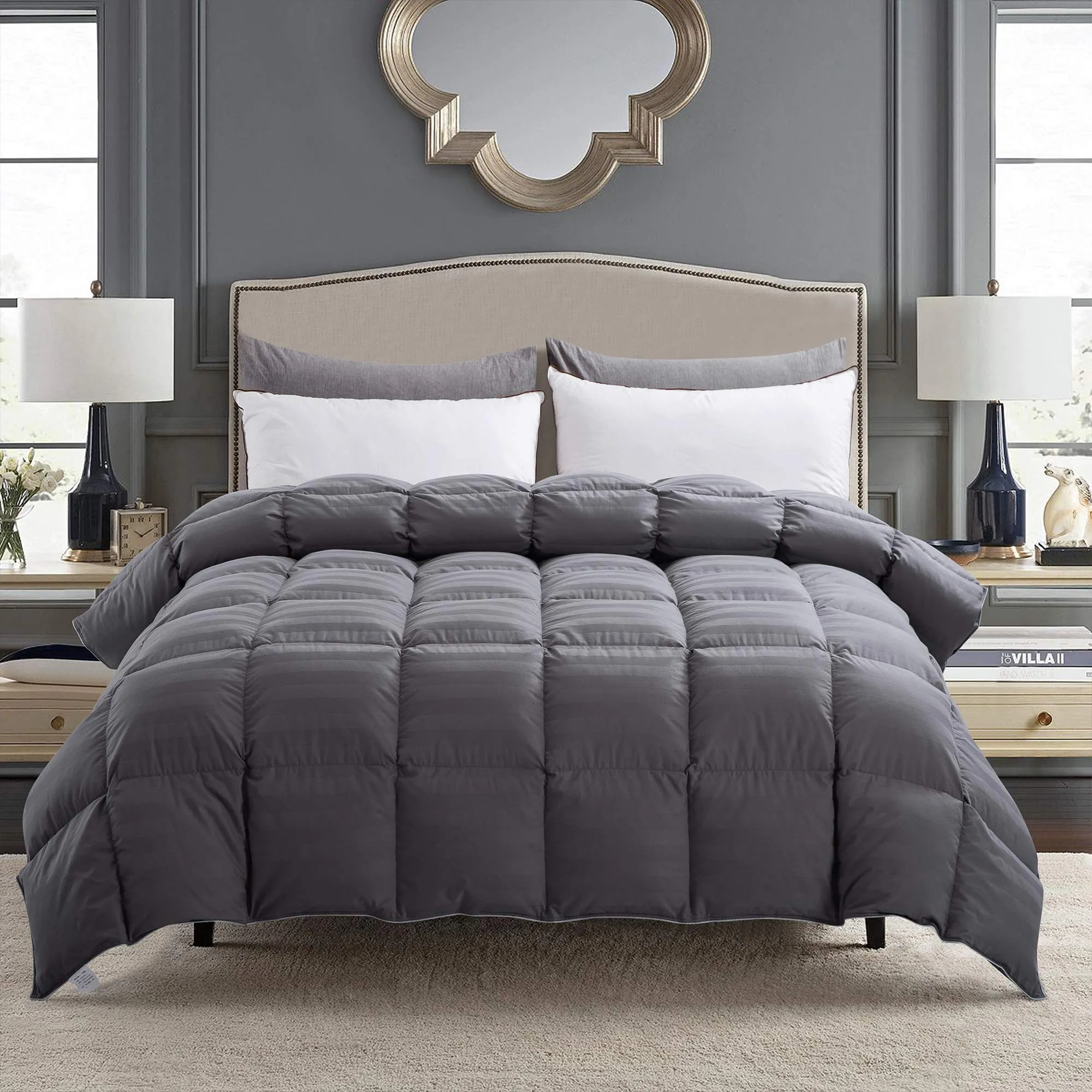 Goose Feathered Soft Plush Bedroom Down Comforter