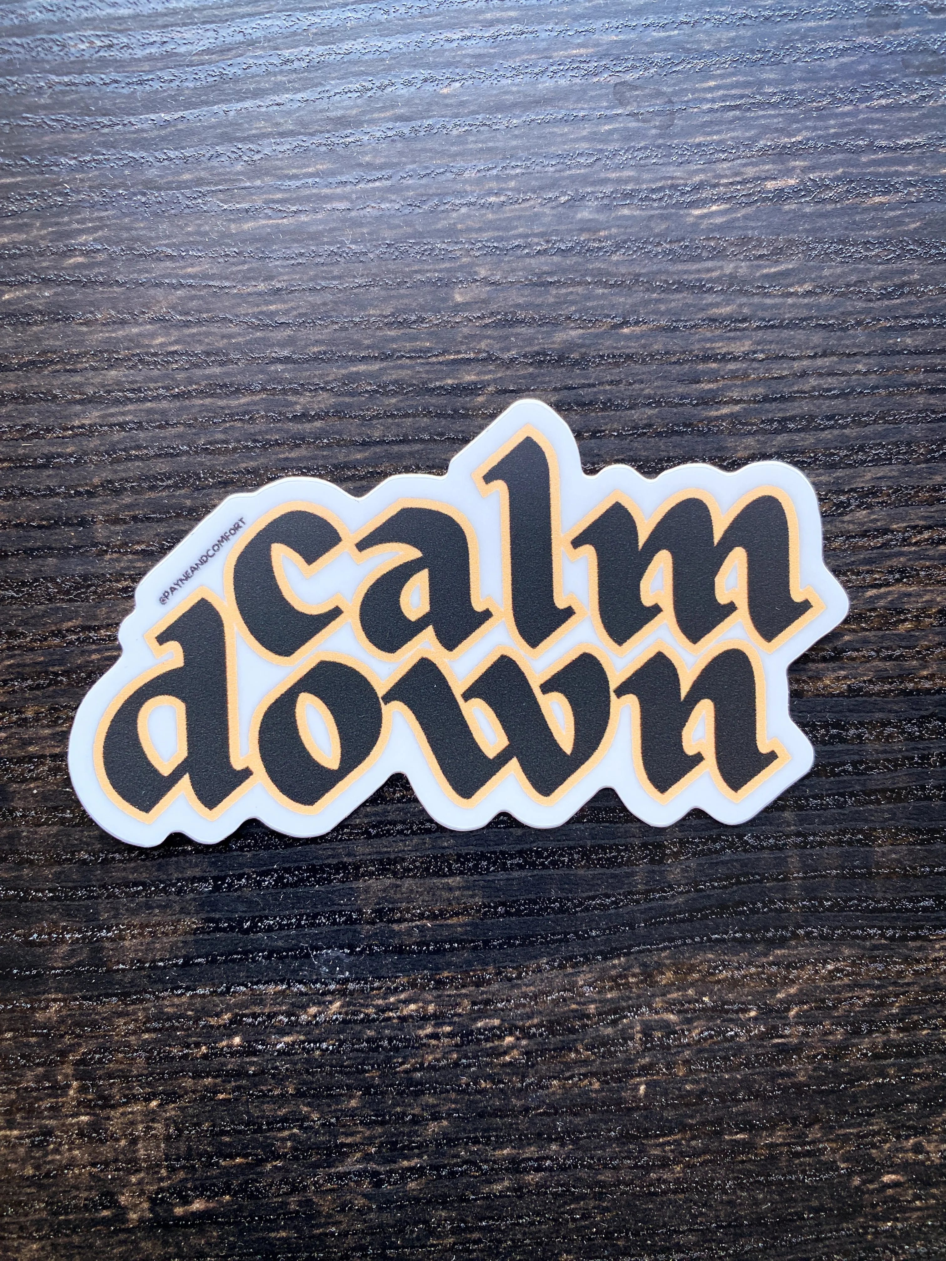 Gothic Calm Down Sticker