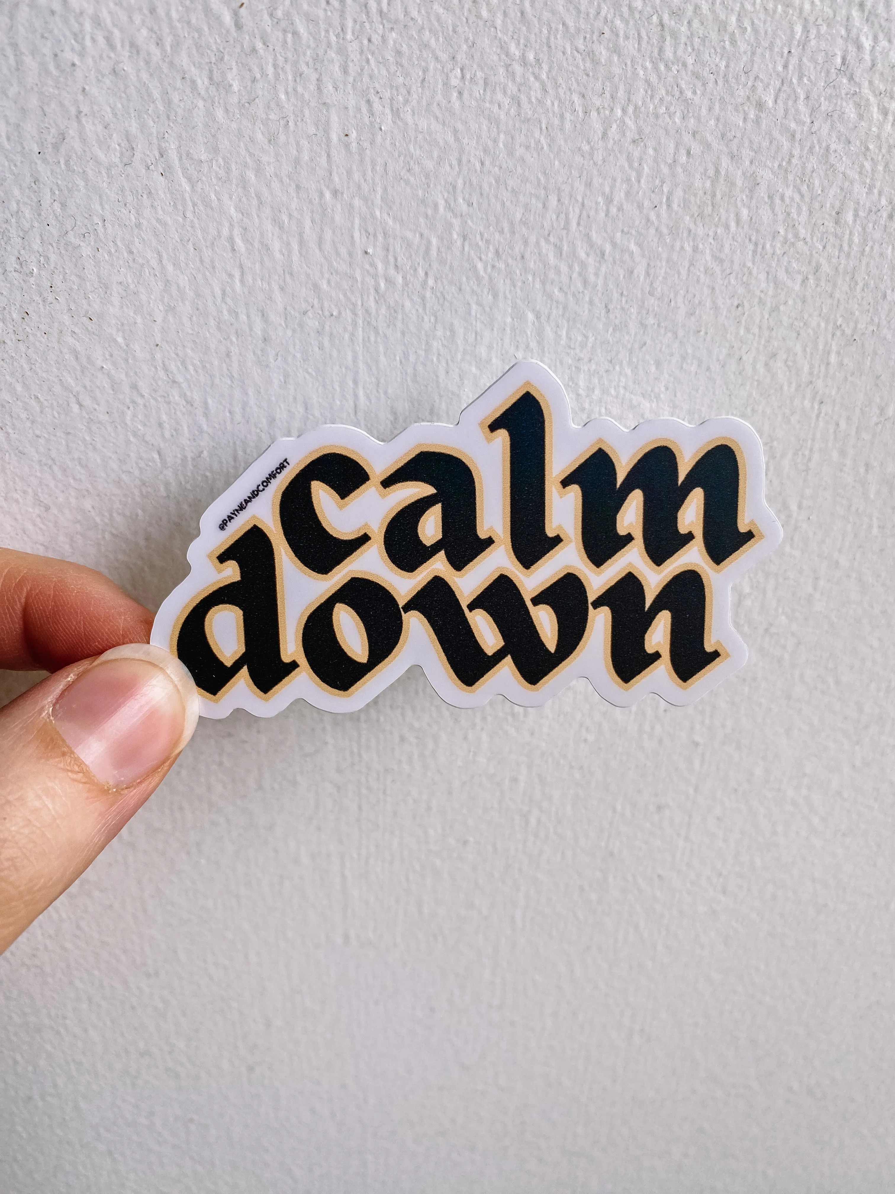 Gothic Calm Down Sticker