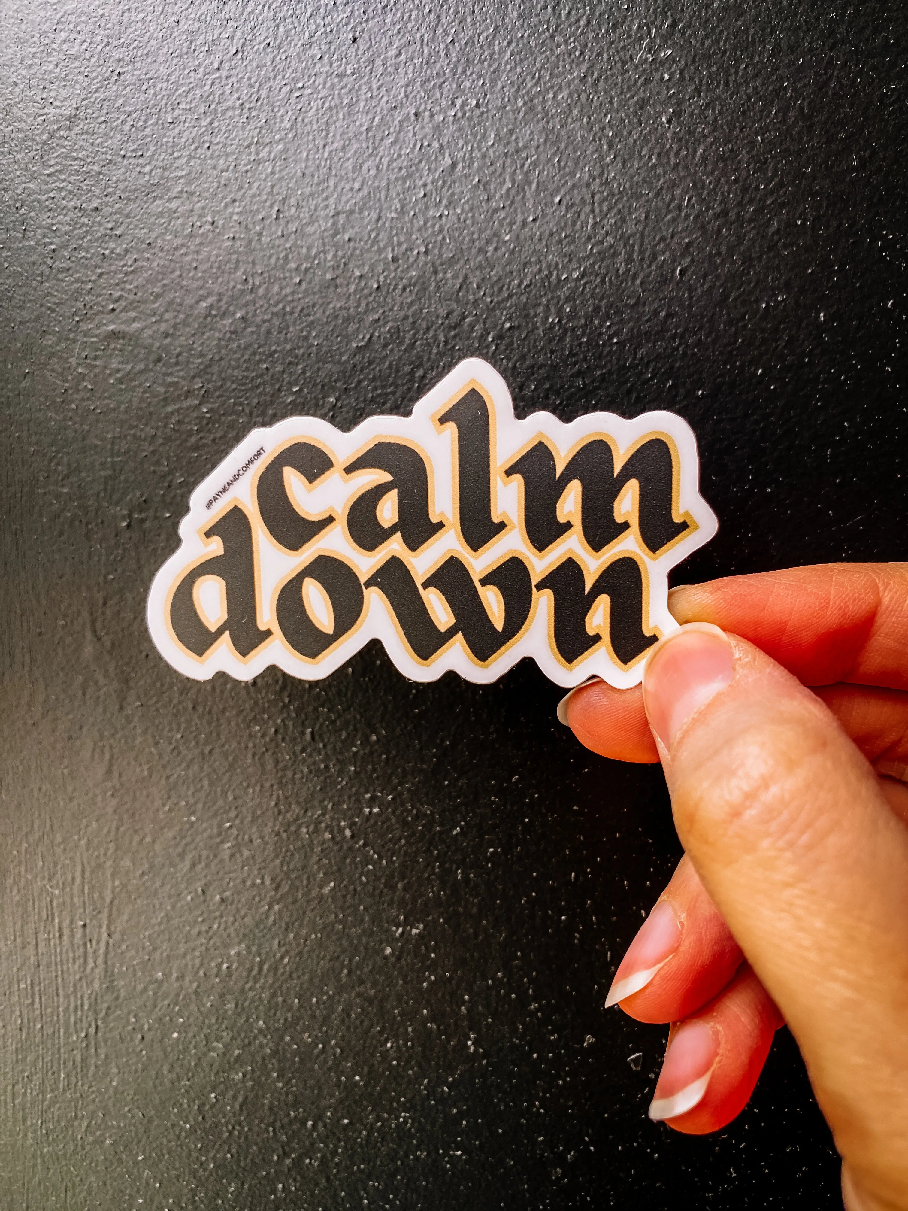 Gothic Calm Down Sticker