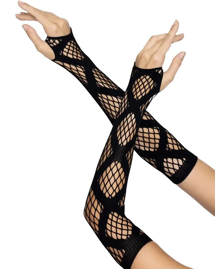 Industrial Net Fingerless Gloves