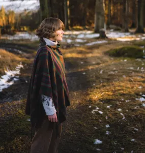 John Muir Way Tartan Lambswool Poncho