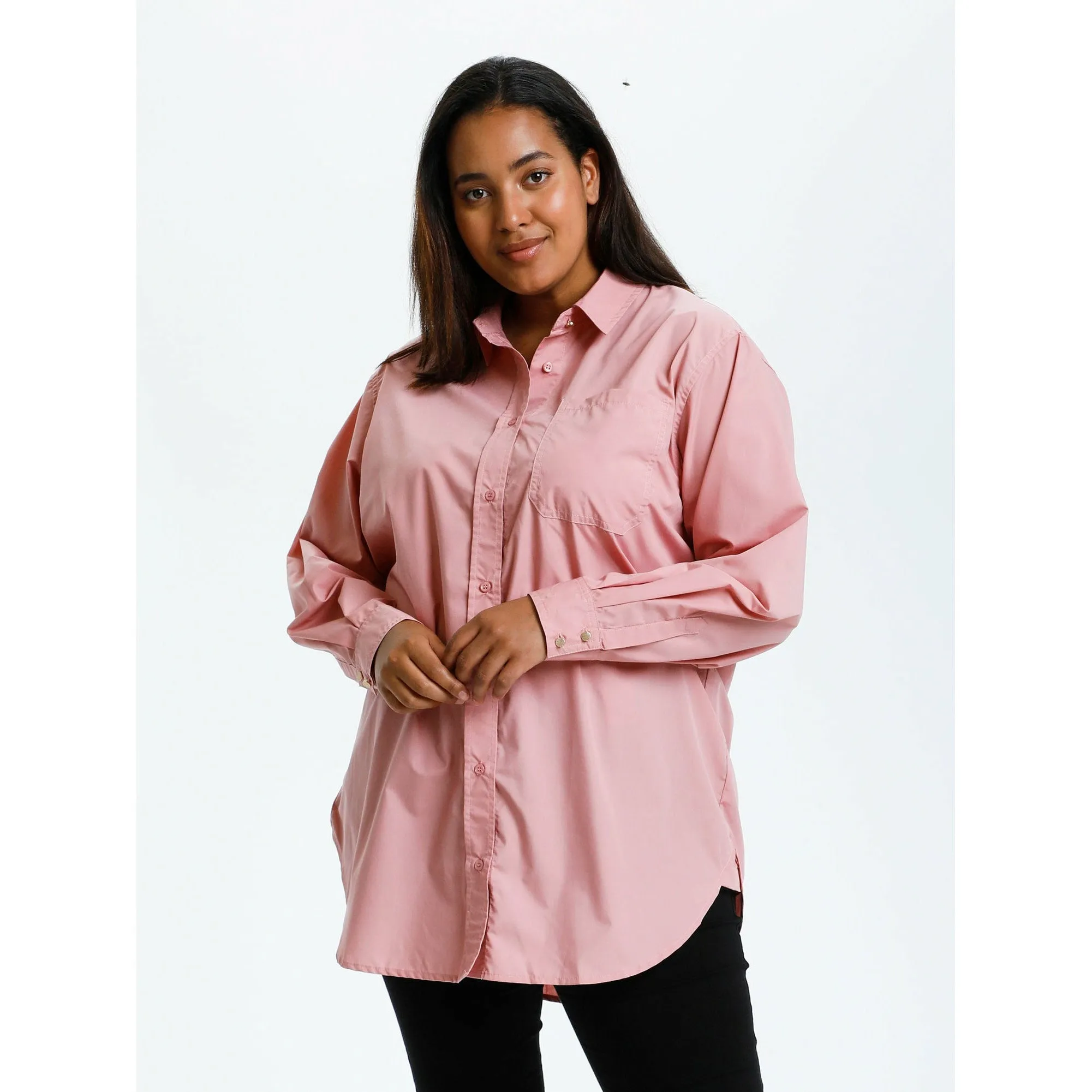 Kaffe Clone Shirt in Soft Pink