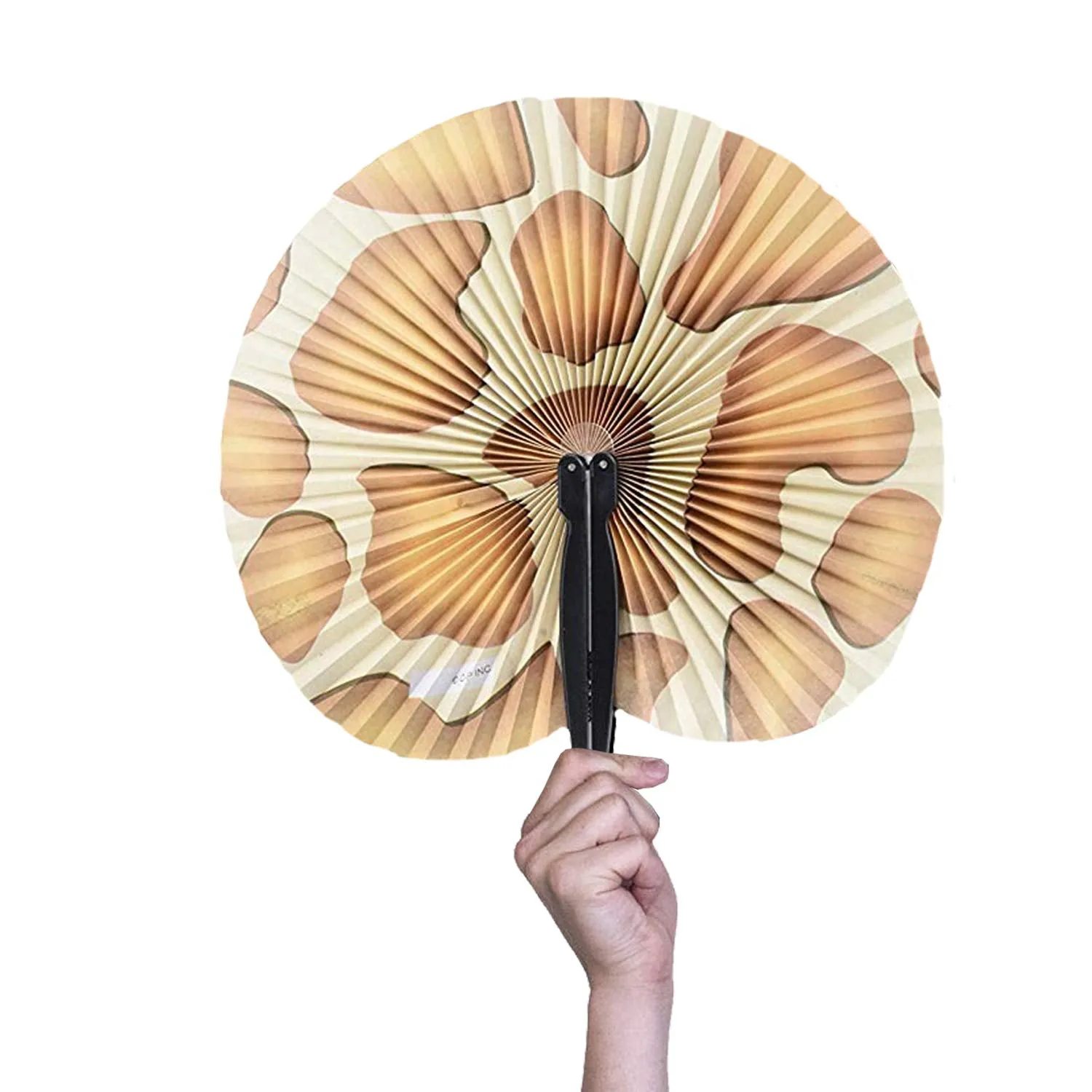 Kicko Safari Folding Fans - 12 Pack - for Kids, Party Favors, Stocking Stuffers, Classroom