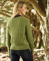 Knitting Pattern Wrap Cable Sweater & Cardi