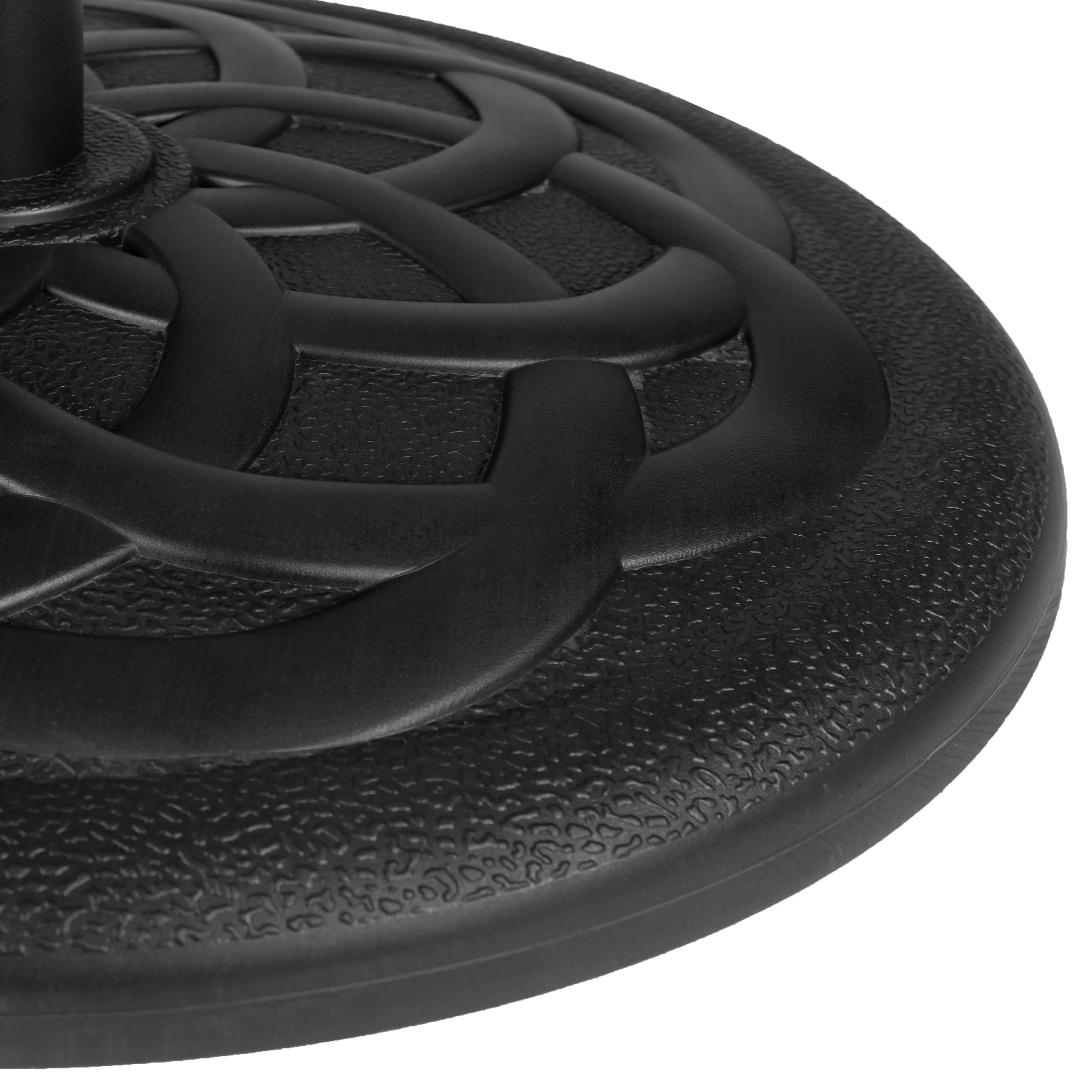 Kona Universal Cement Patio Umbrella Base with Weatherproof Plastic Polymer Coating - 19.25" Diameter