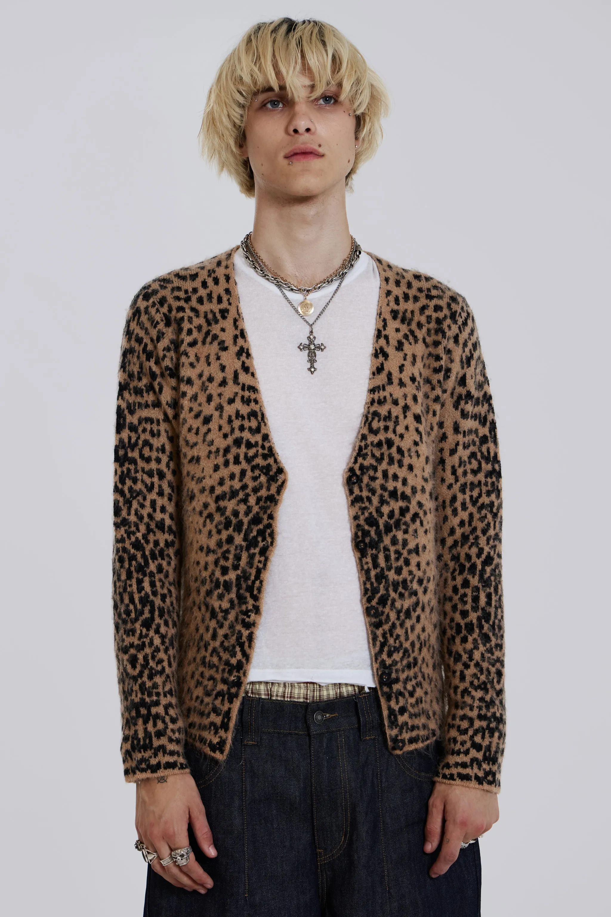 Leopard Chuck Cardigan