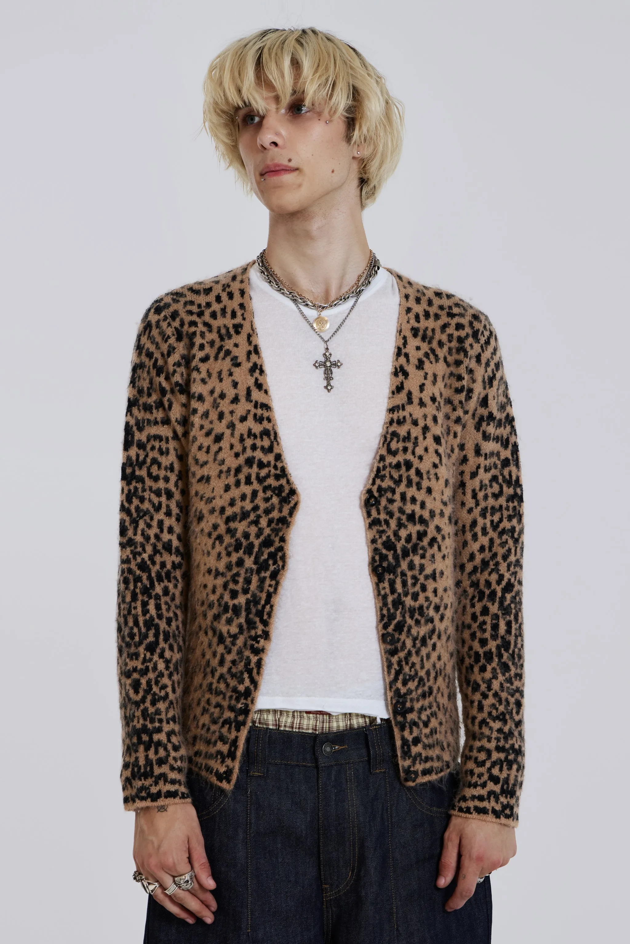 Leopard Chuck Cardigan