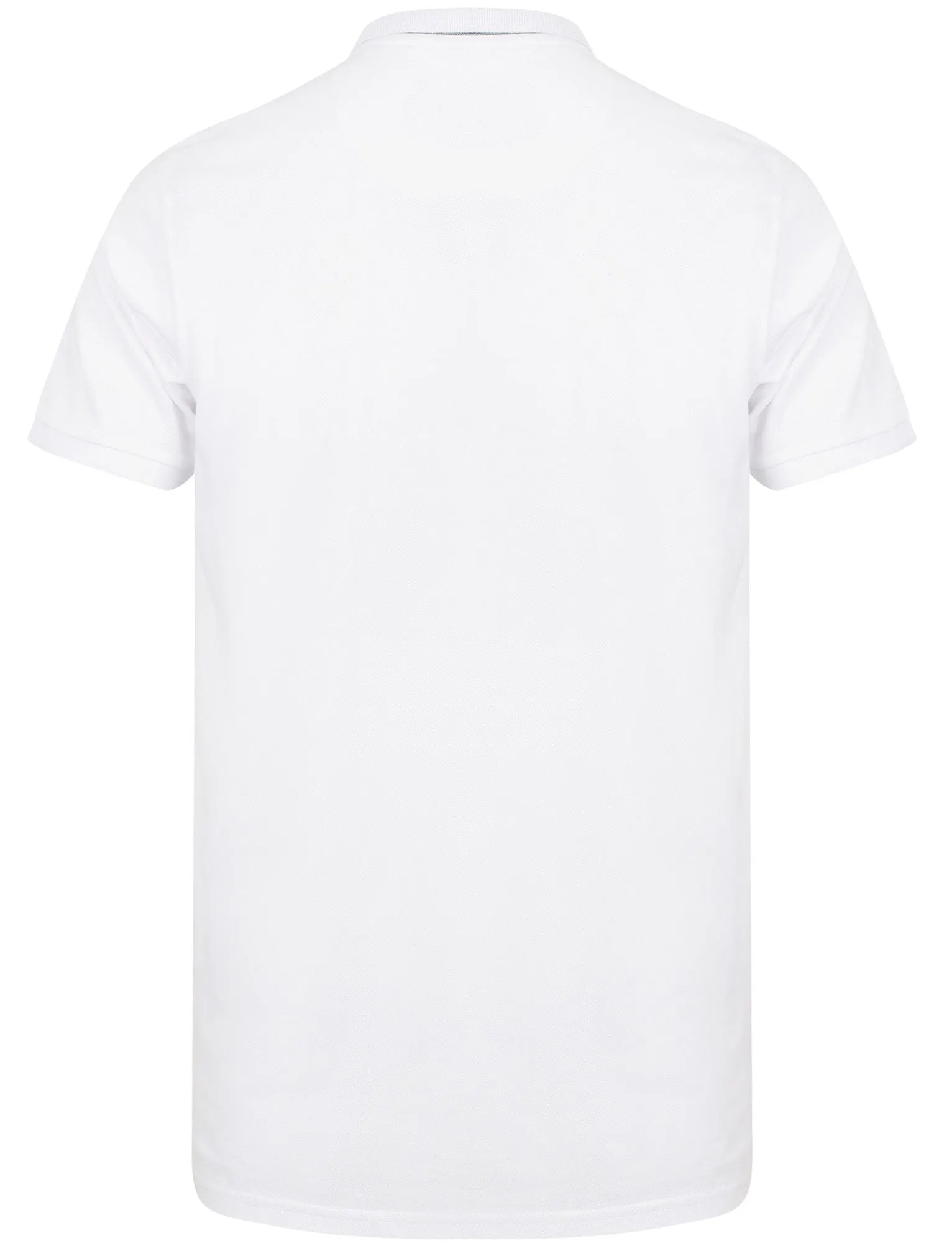 Lewisham Cotton Pique Polo Shirt In Optic White - Kensington Eastside