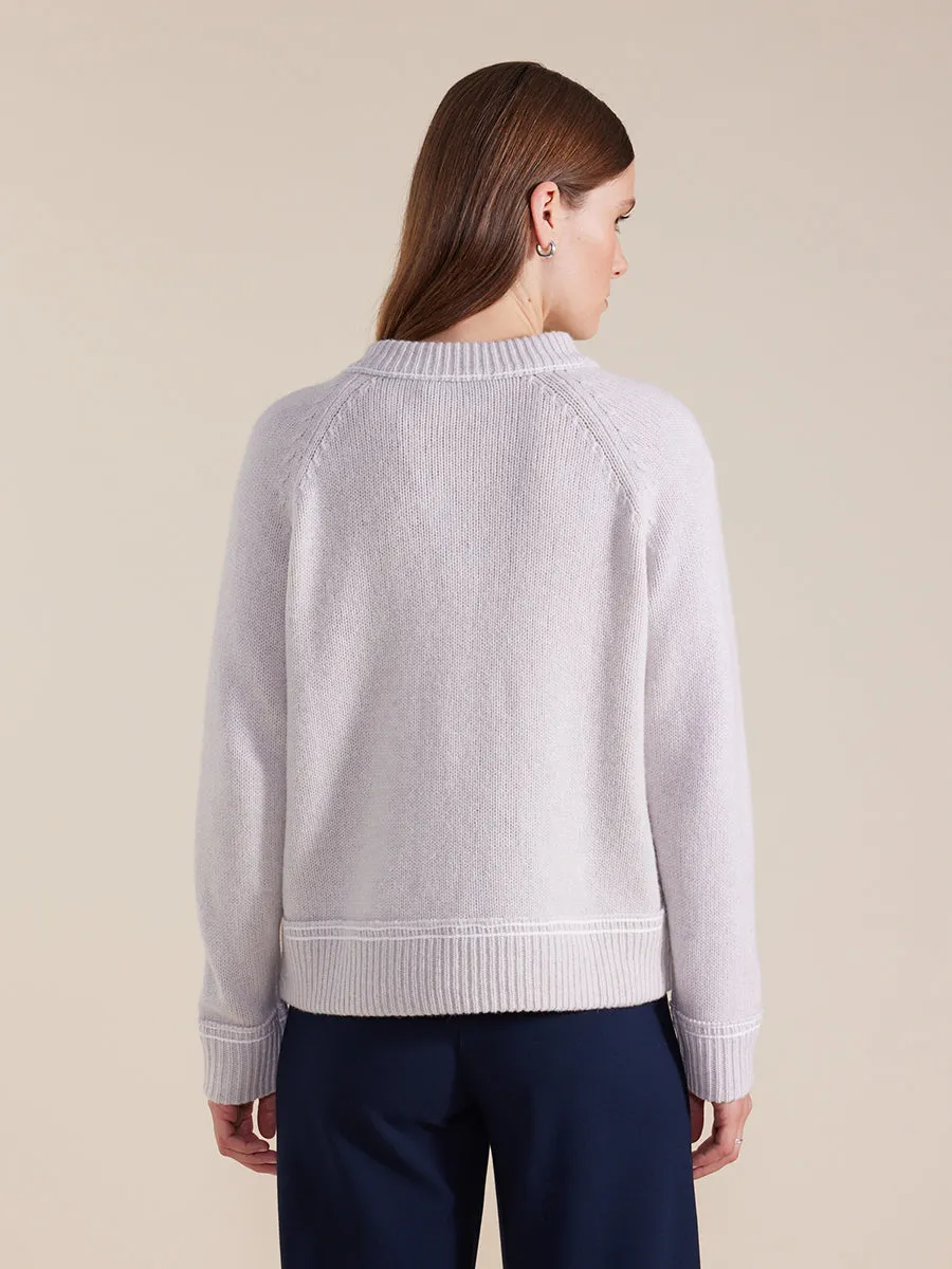 Long Sleeve Zip Seam Sweater