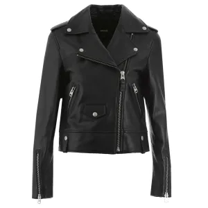 Mackage Baya R Ladies Leather Jacket in Black