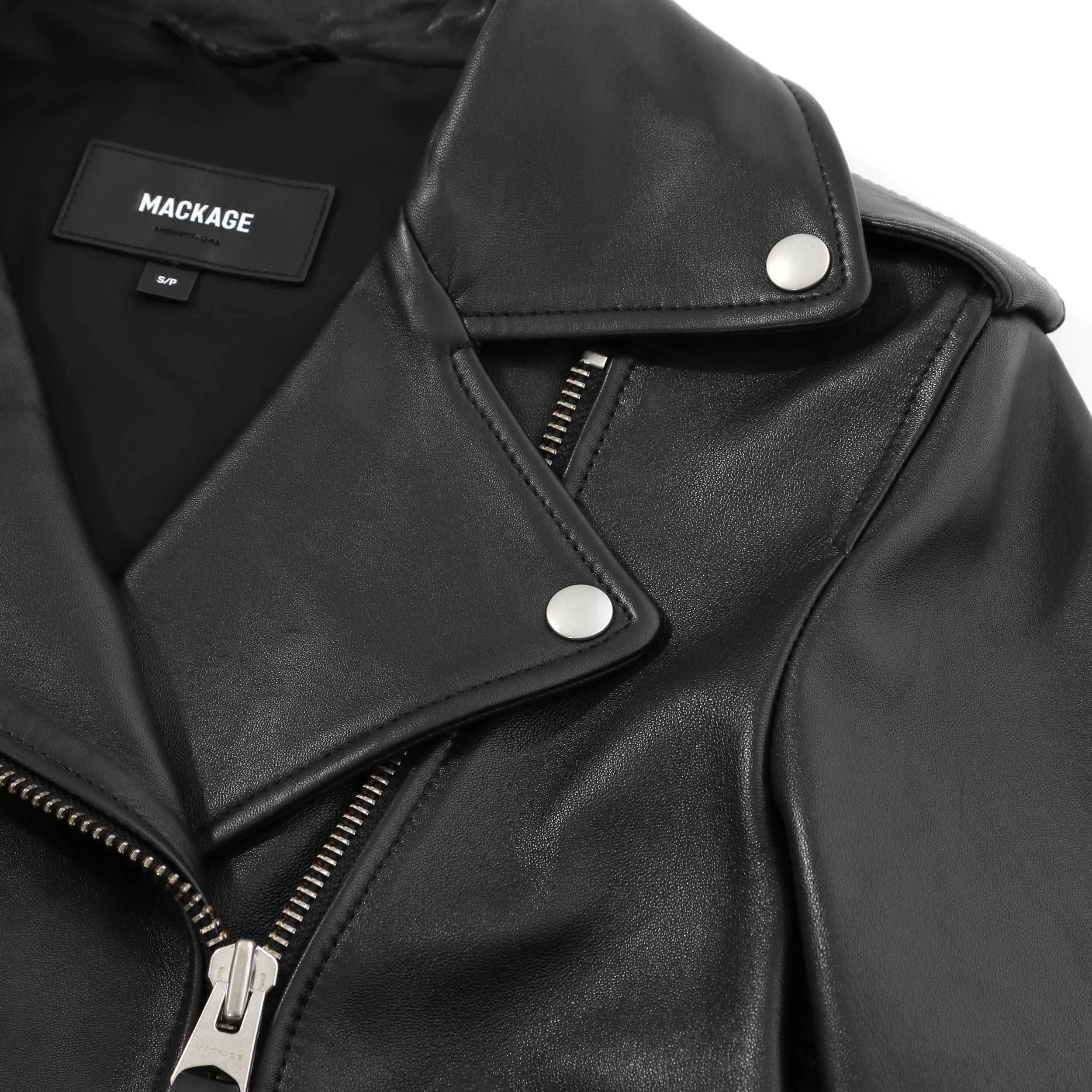 Mackage Baya R Ladies Leather Jacket in Black