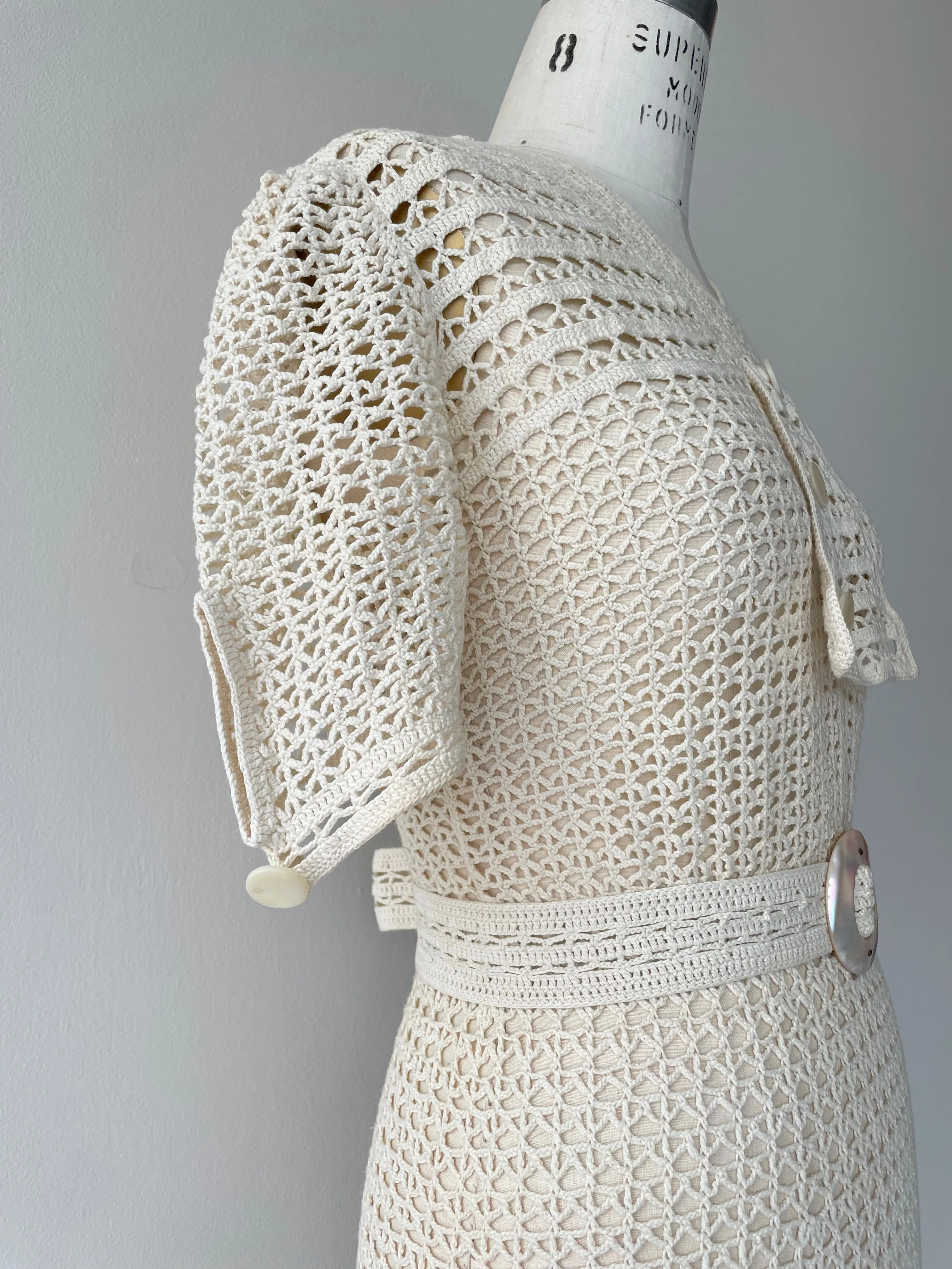 Margaux Crochet Dress | 1930s