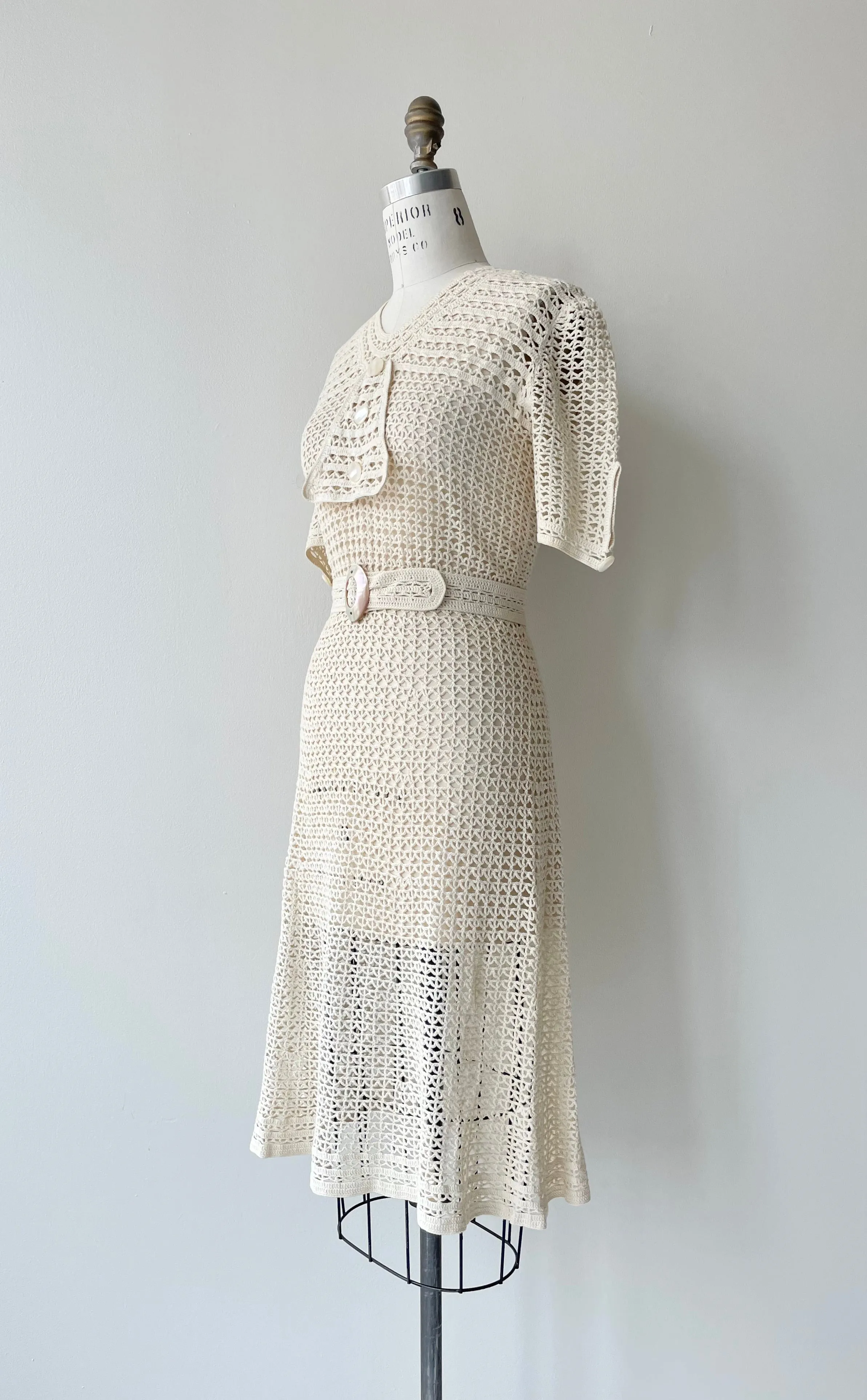 Margaux Crochet Dress | 1930s