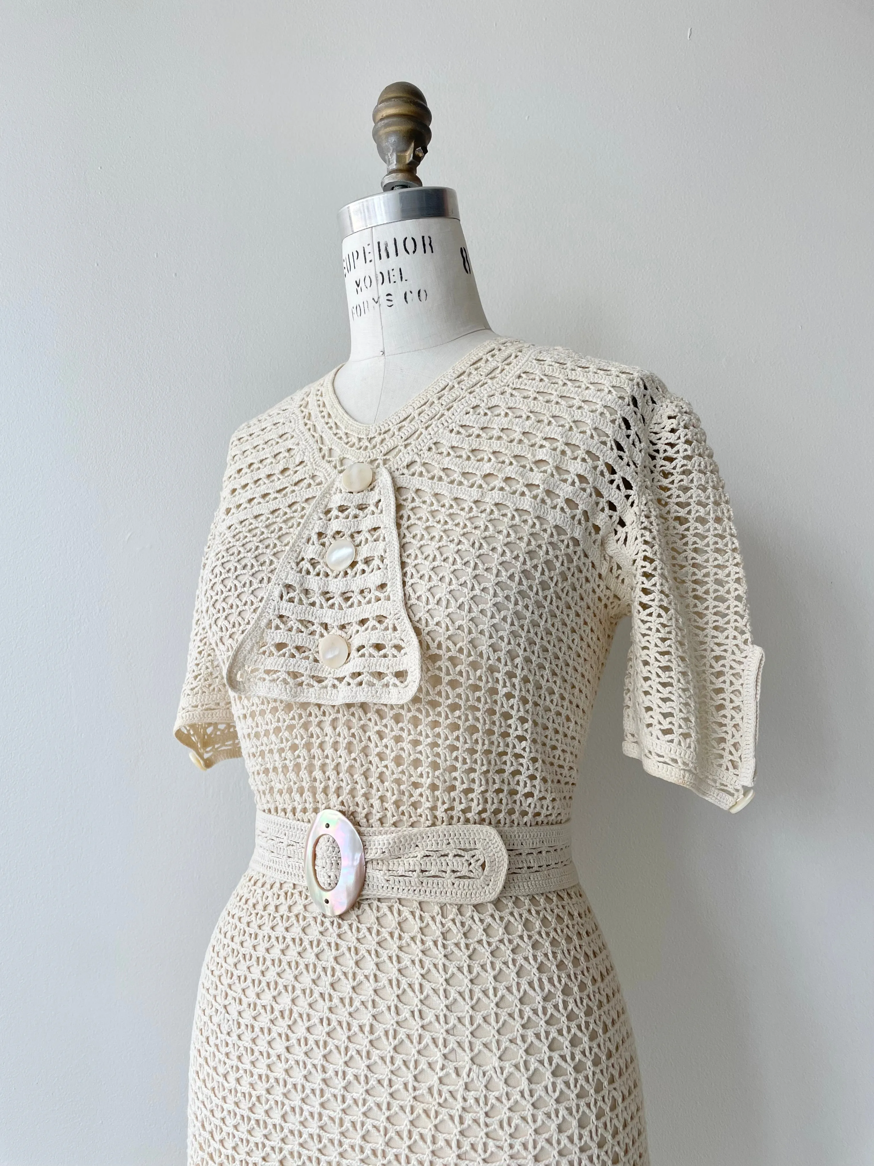 Margaux Crochet Dress | 1930s