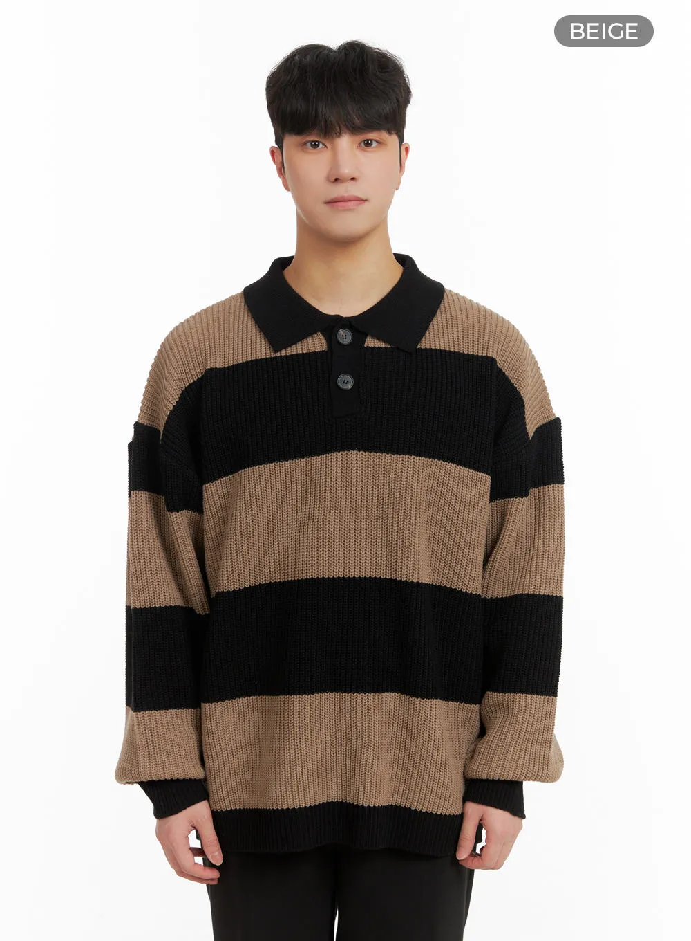 Men's Polo Knit Sweater IA402