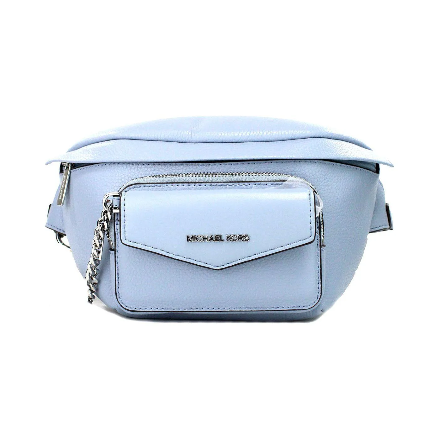 Michael Kors Maisie Large Pale Blue 2-n-1 Waistpack Card Case Fanny Pack Bag