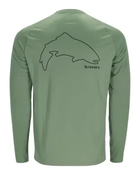 M's Tech Tee - Trout Outline/Field