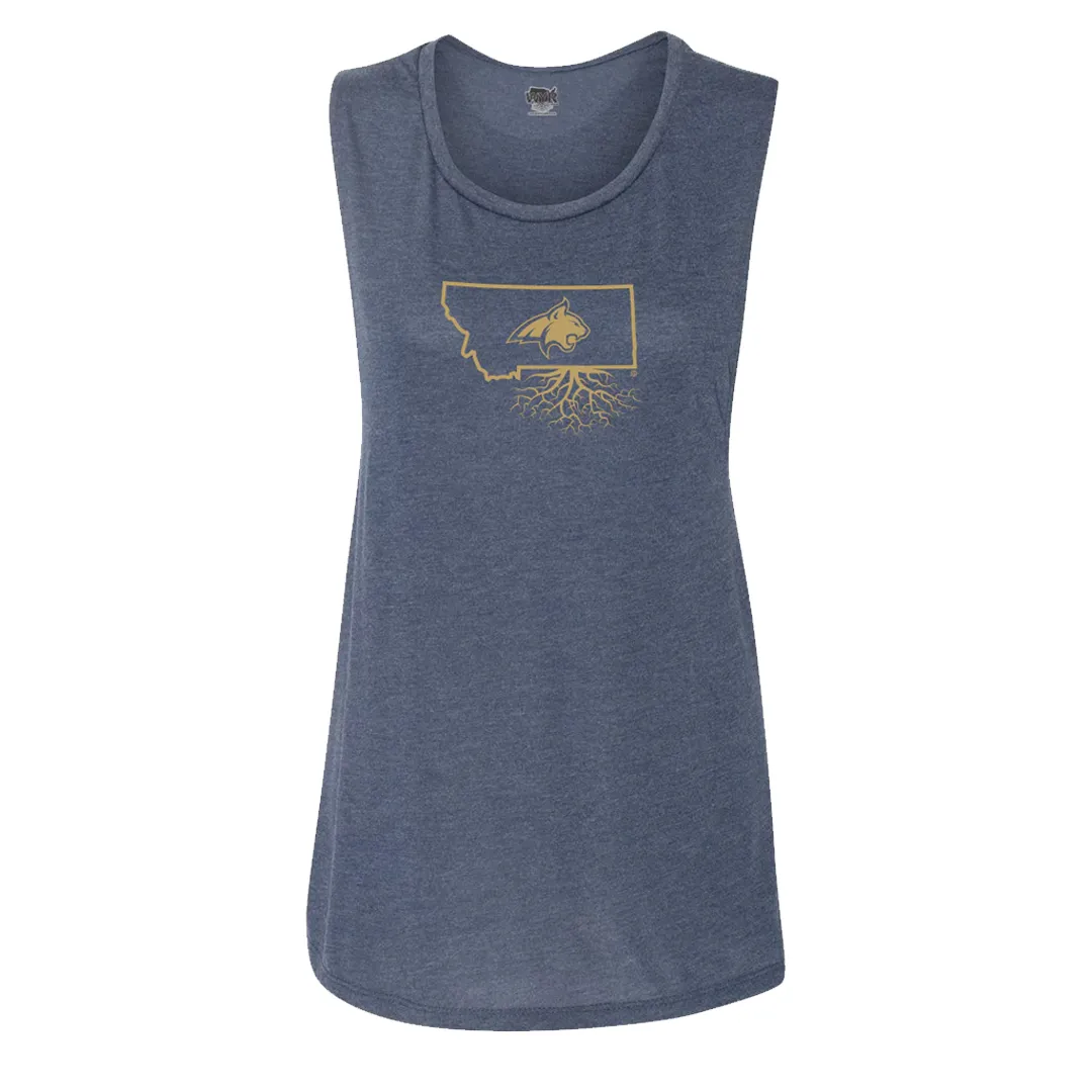 MSU Bobcat Women's Flowy Muscle Tank