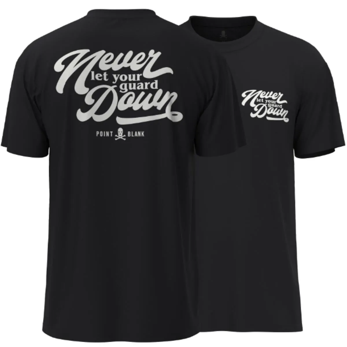 Never Down Black T Shirt