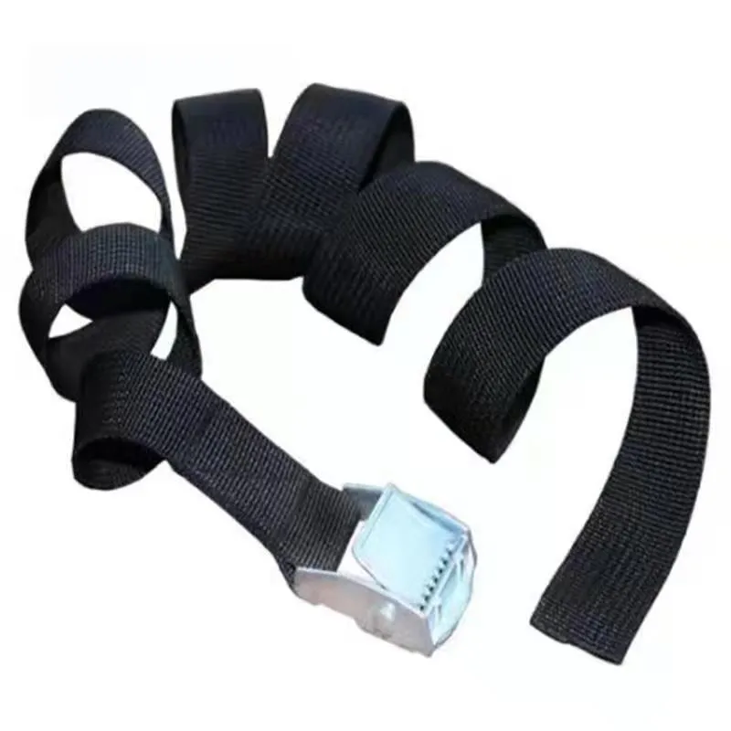 New 6M*25mm Black Tie Down Strap Strong Ratchet Belt Luggage Bag Cargo Lashing With Metal Buckle Dropshipping