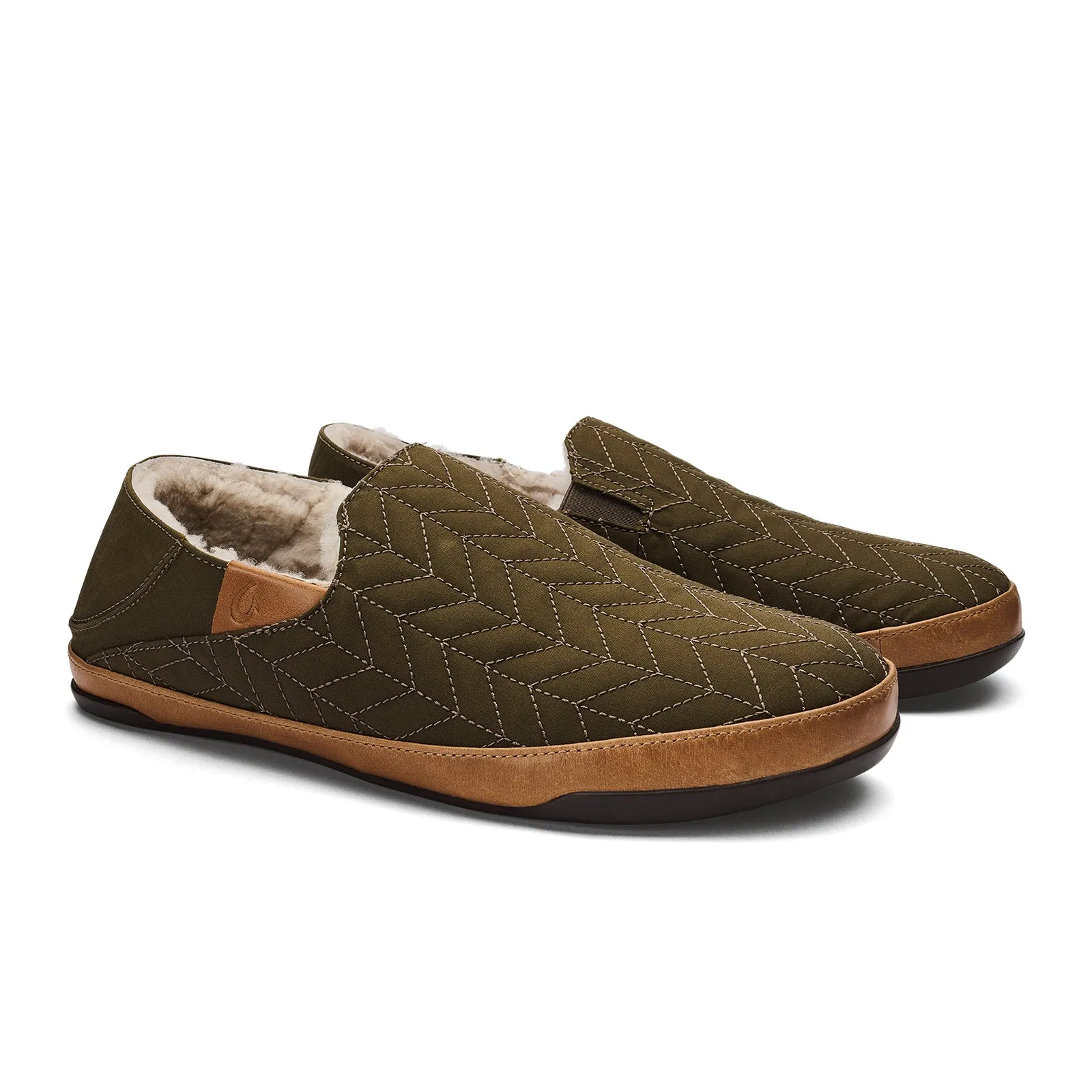 OluKai HanoHano Waxed Canvas Slipper (Men) - Husk/Husk