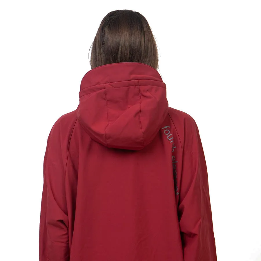 Open Box Fourth Element Storm All Weather Poncho - Burgundy - Size: Small