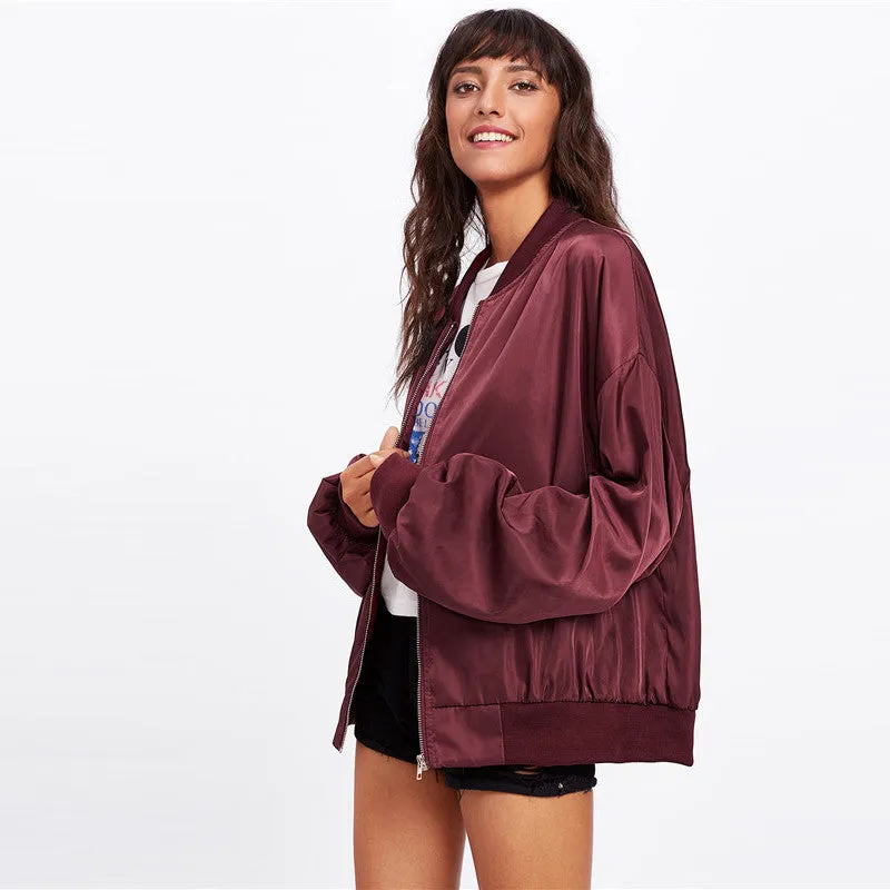 Oversized Bomber Jacket