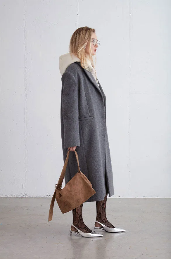 OVERSIZED WOOL BLEND COAT