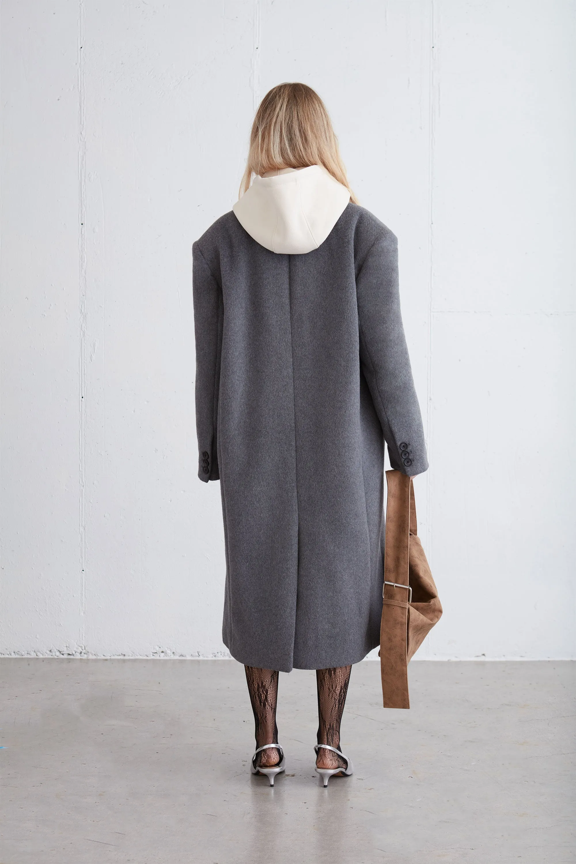 OVERSIZED WOOL BLEND COAT