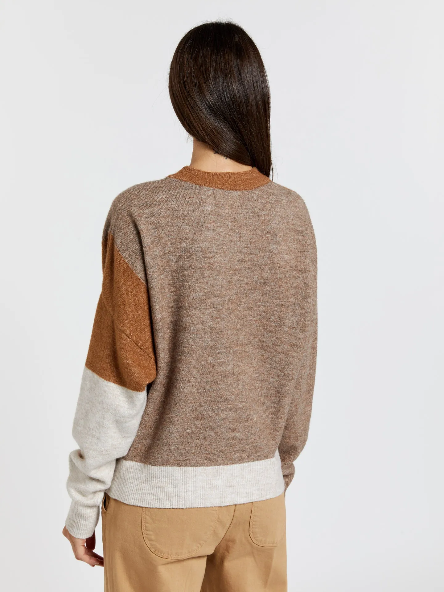 Panneling colours sweater