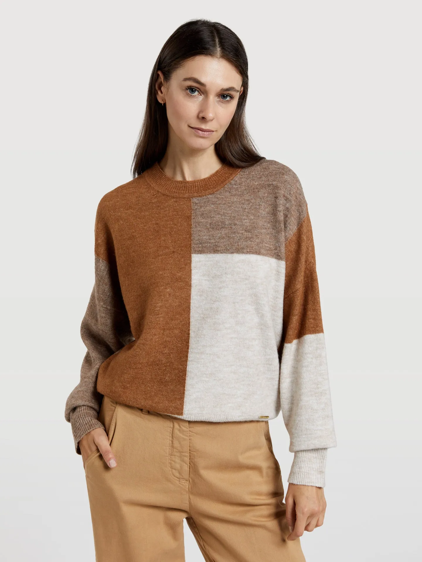 Panneling colours sweater