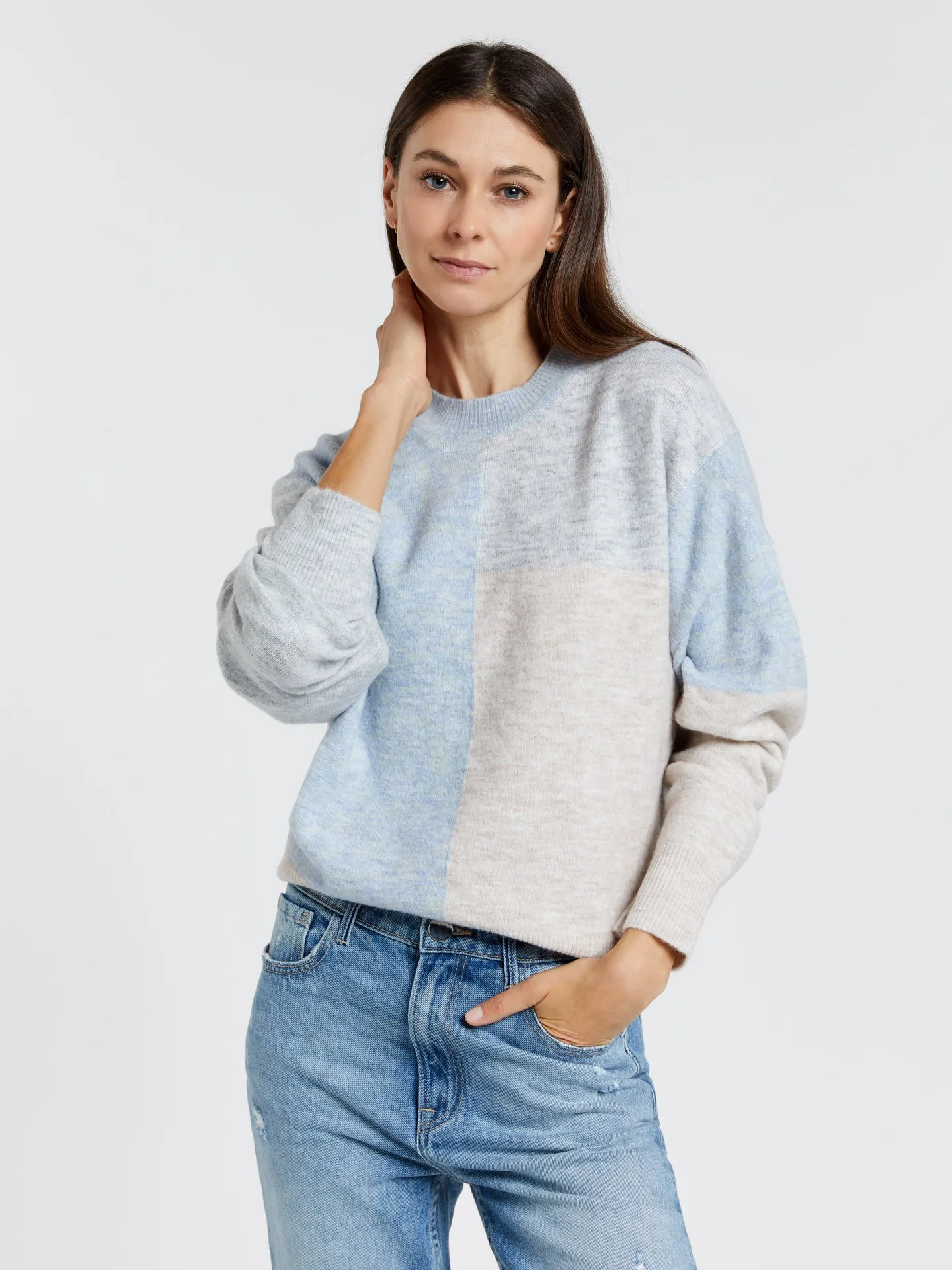 Panneling colours sweater