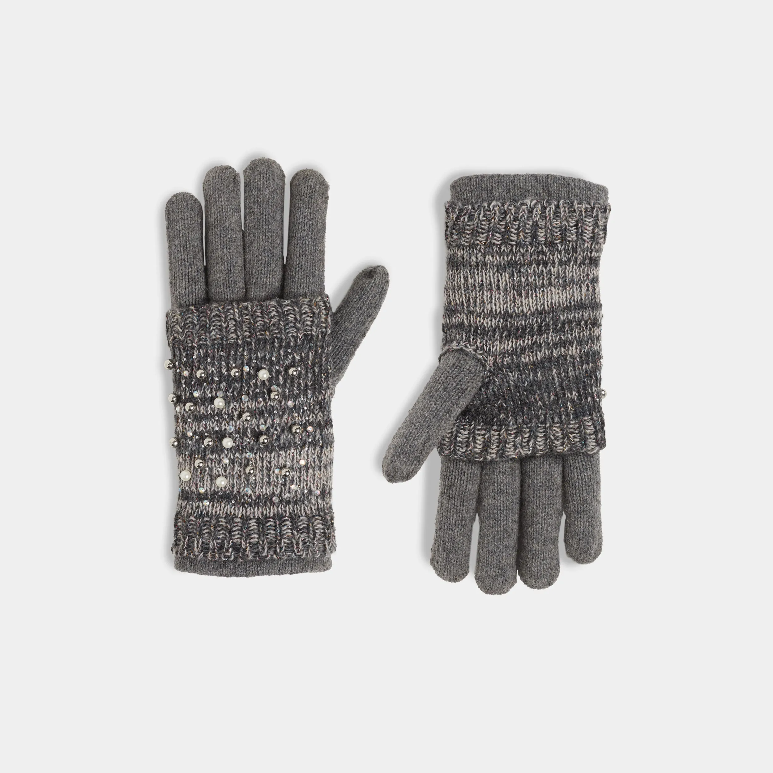 Pearltastic Convertible Gloves - Grey