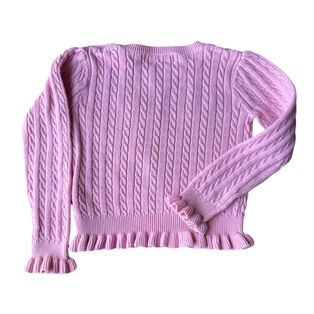 Pink Ralph Lauren Cable Knit Sweater