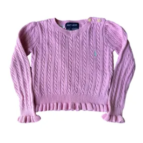 Pink Ralph Lauren Cable Knit Sweater