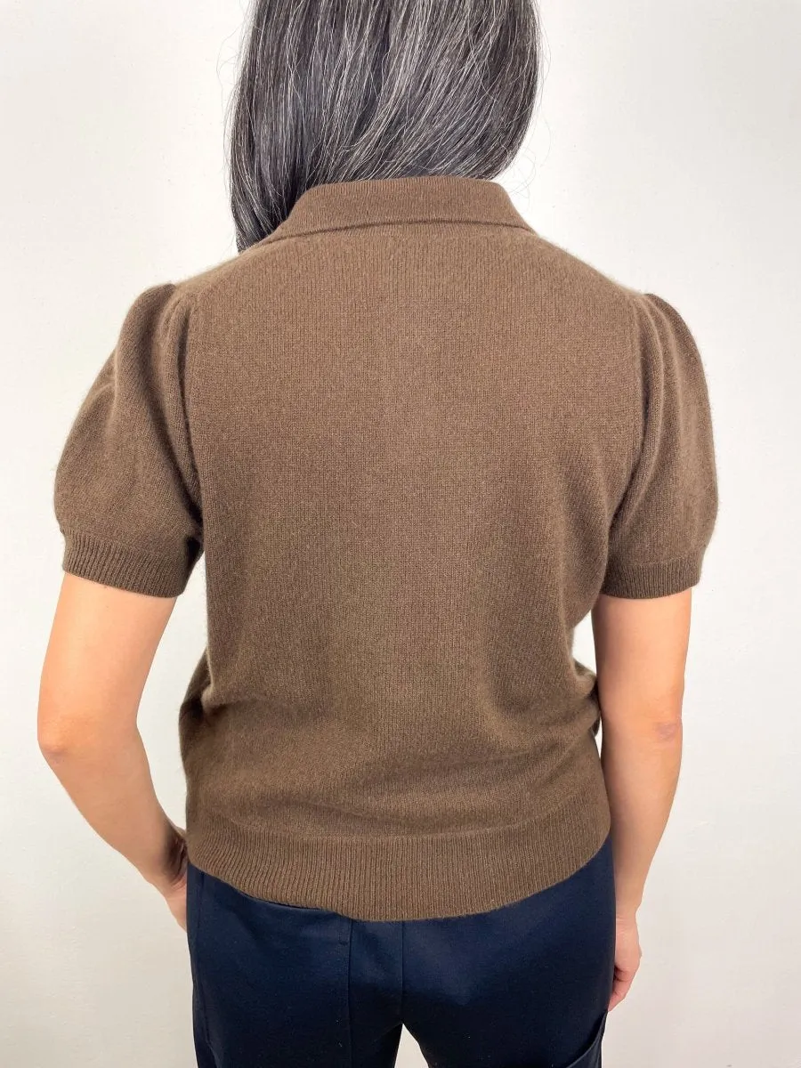 Polo Neck Sweater in Breadnut