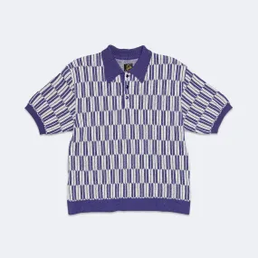 Polo Sweater - Arrow Purple