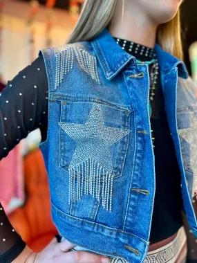 Reach For The Stars Denim Vest