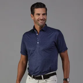 Semi-Spread Collar Polo Scottsdale Midnight Spheres