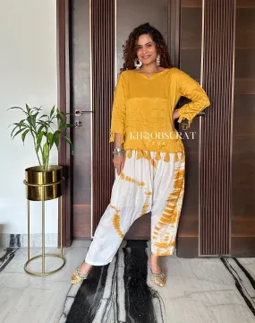 Shakti Yellow Kurta and Tulip Pants