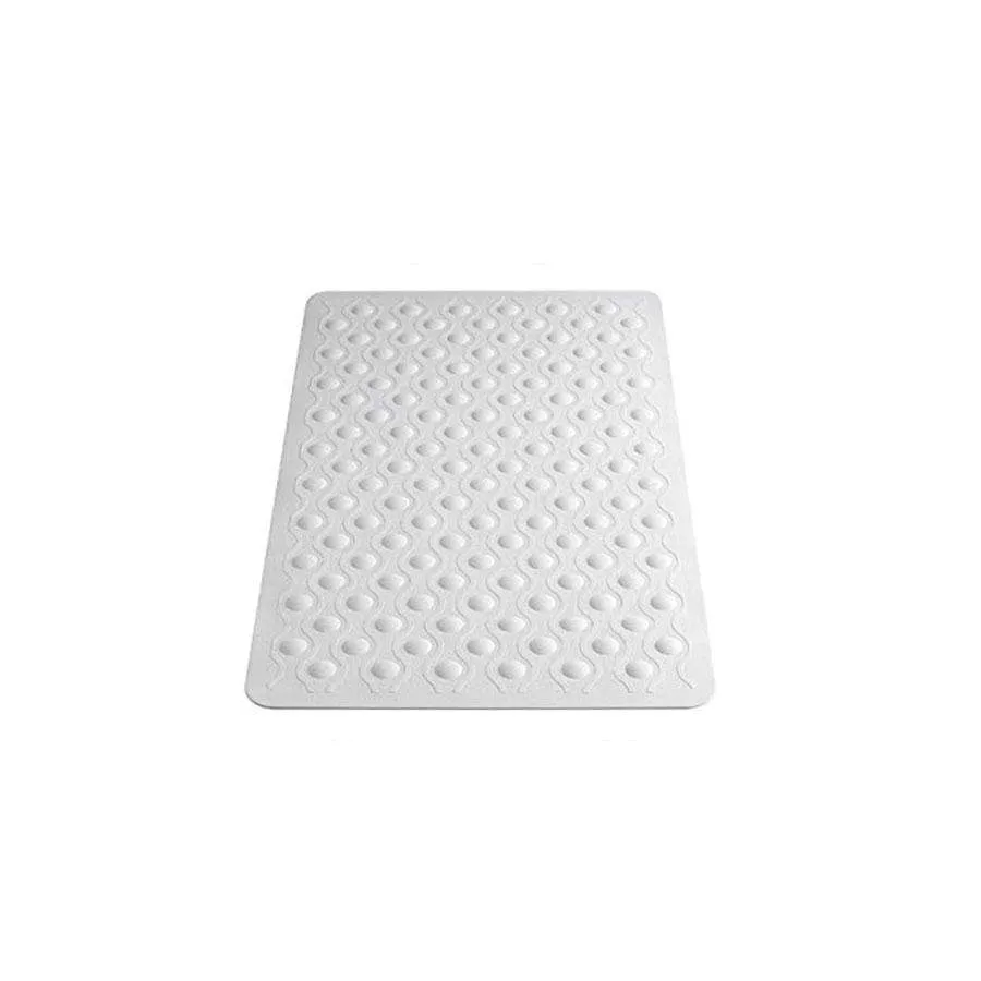 Showerdrape Sola Bubble Bath Mat White