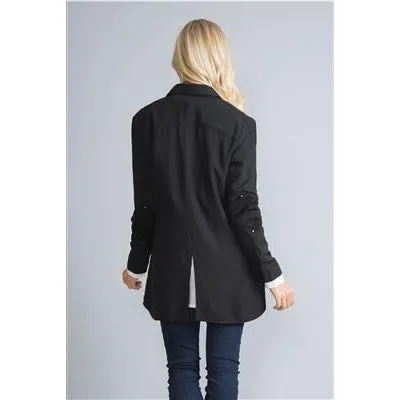 Simply Noelle Zip Up Top/Jacket -Black