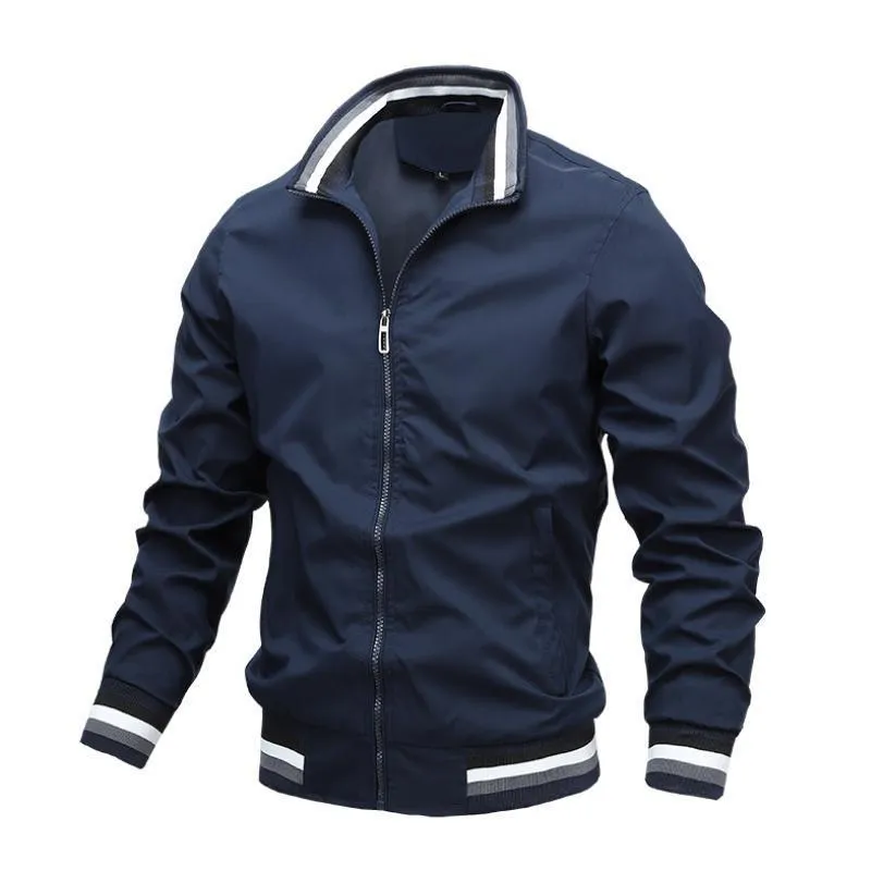 Solid Color Men's Casual Jacket