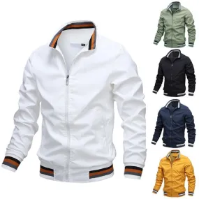 Solid Color Men's Casual Jacket