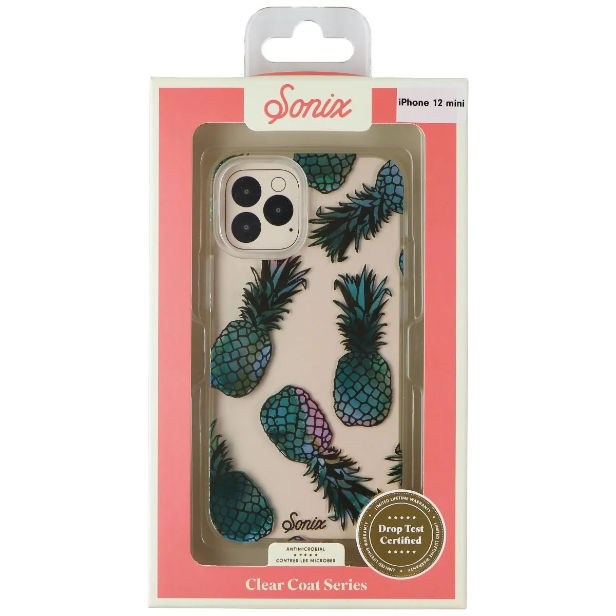 Sonix Clear Coat Series Case for Apple iPhone 12 mini - Pineapple Liana Teal