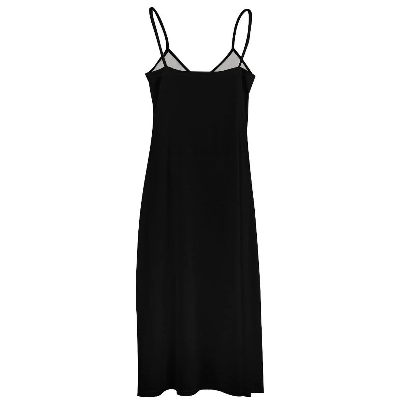 Spaghetti Strap Ankle-Length Dress Long dress Black