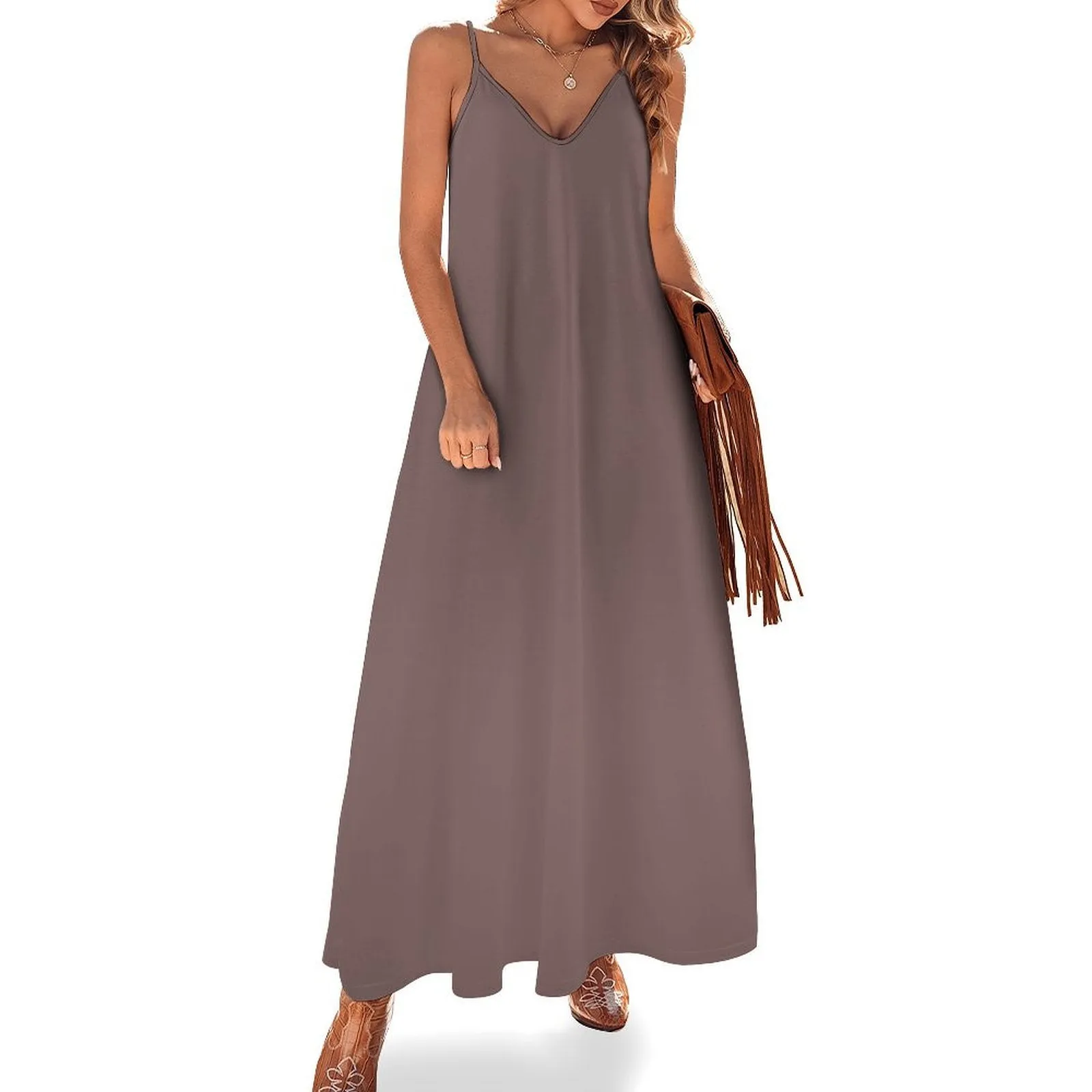 Spaghetti Strap Ankle-Length Dress Long dress Sand Dune