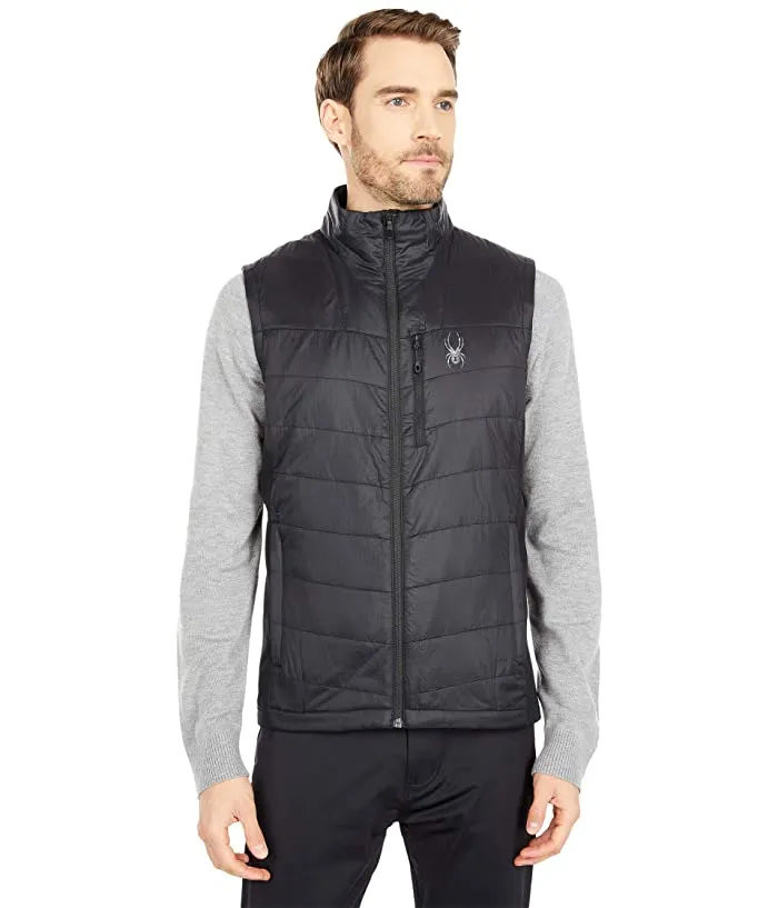 'Spyder' Men's Glissade Hybrid 60GR Insulated Vest - Black