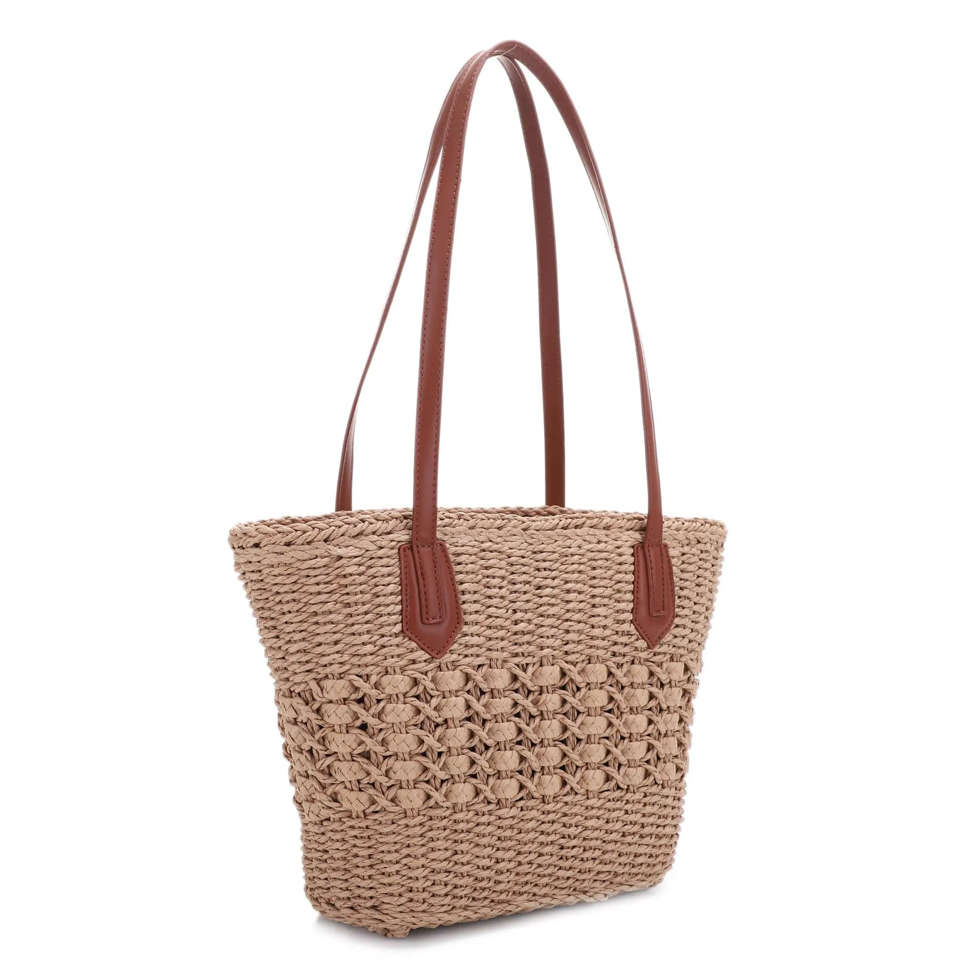 SW20570 Shelby Rattan Tote Bag